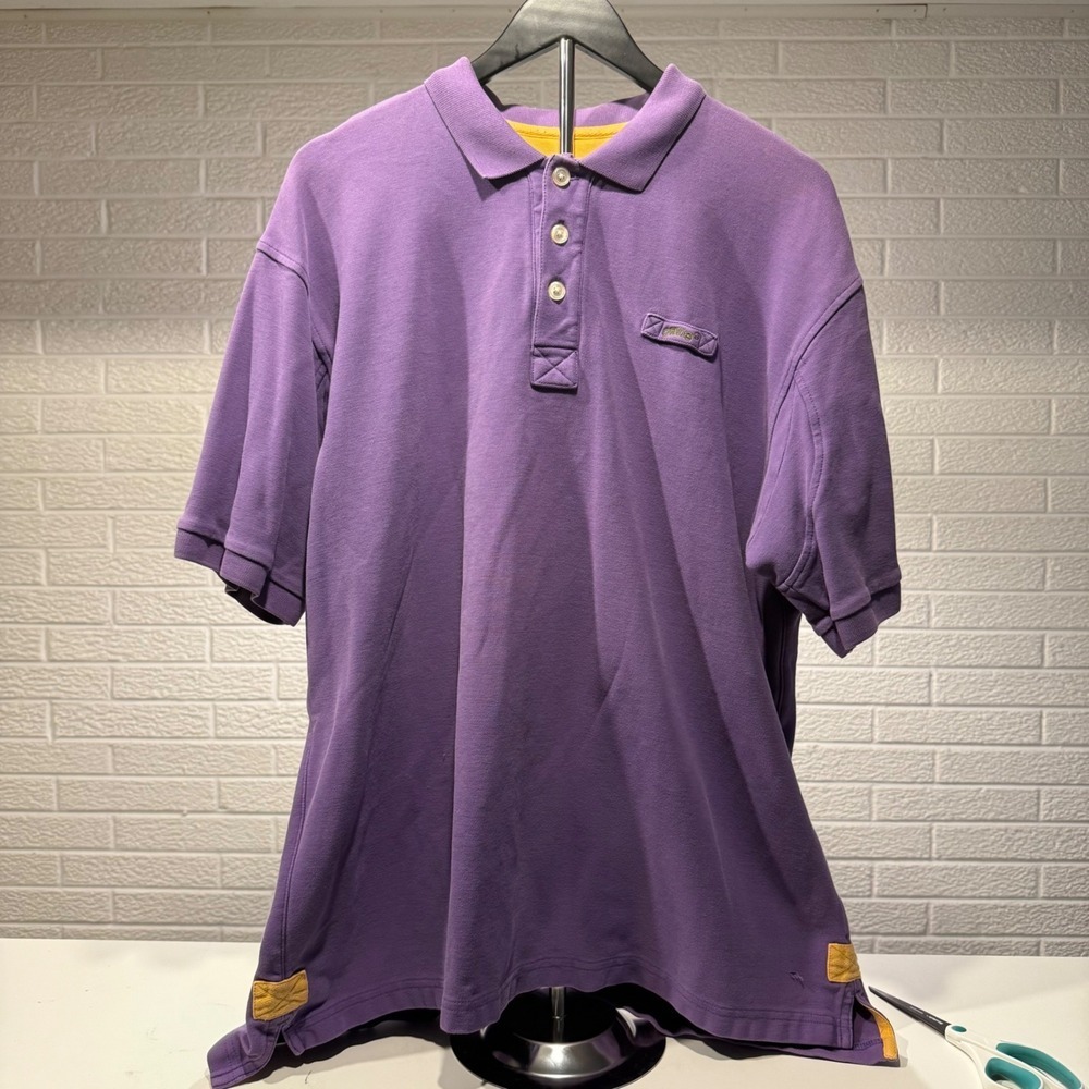 Orvis Mens Purple Polo Shirt‎ Short Sleeve Casual Golf Everyday